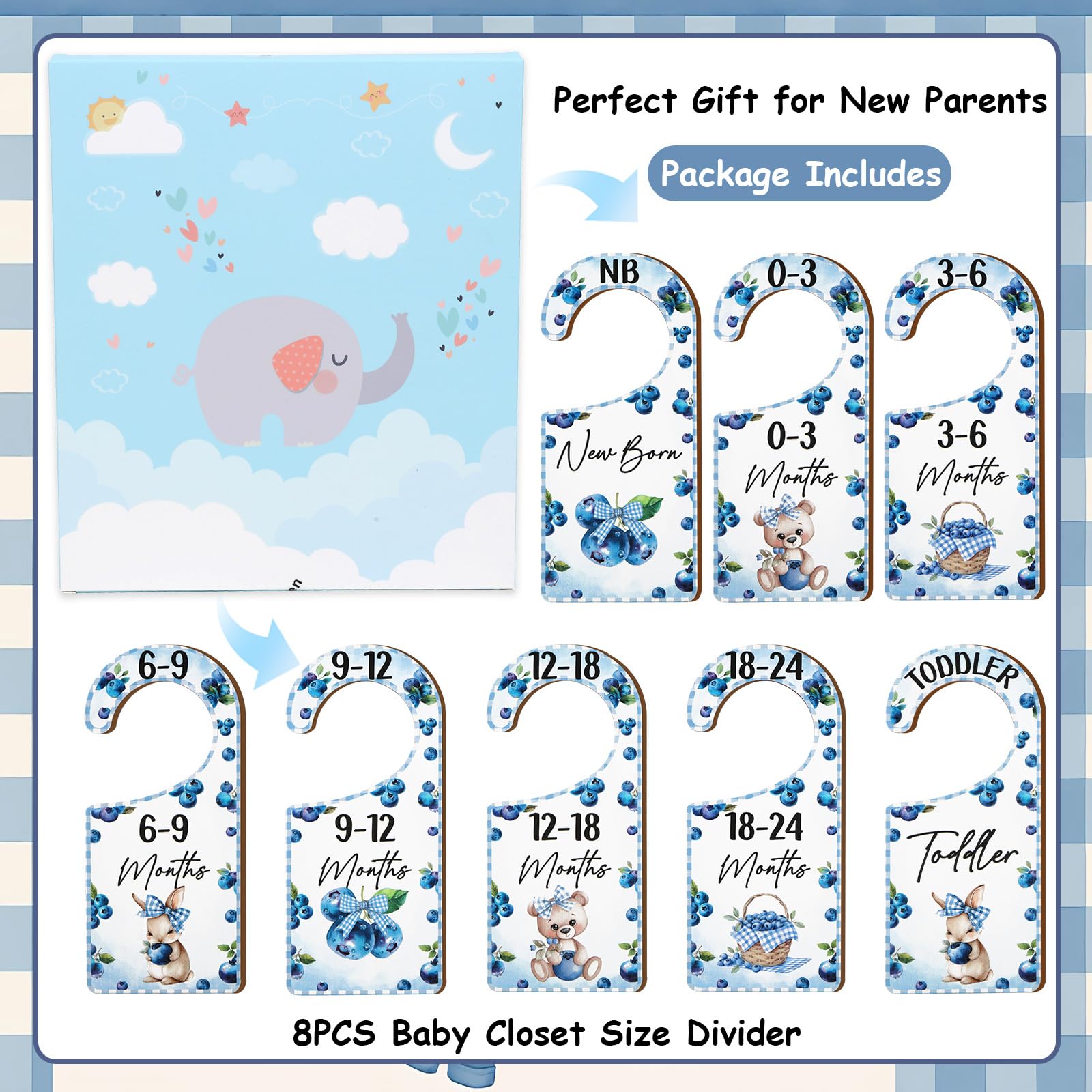 CORNER LACE age-labels close-up clearly showing Newborn to Toddler sections.