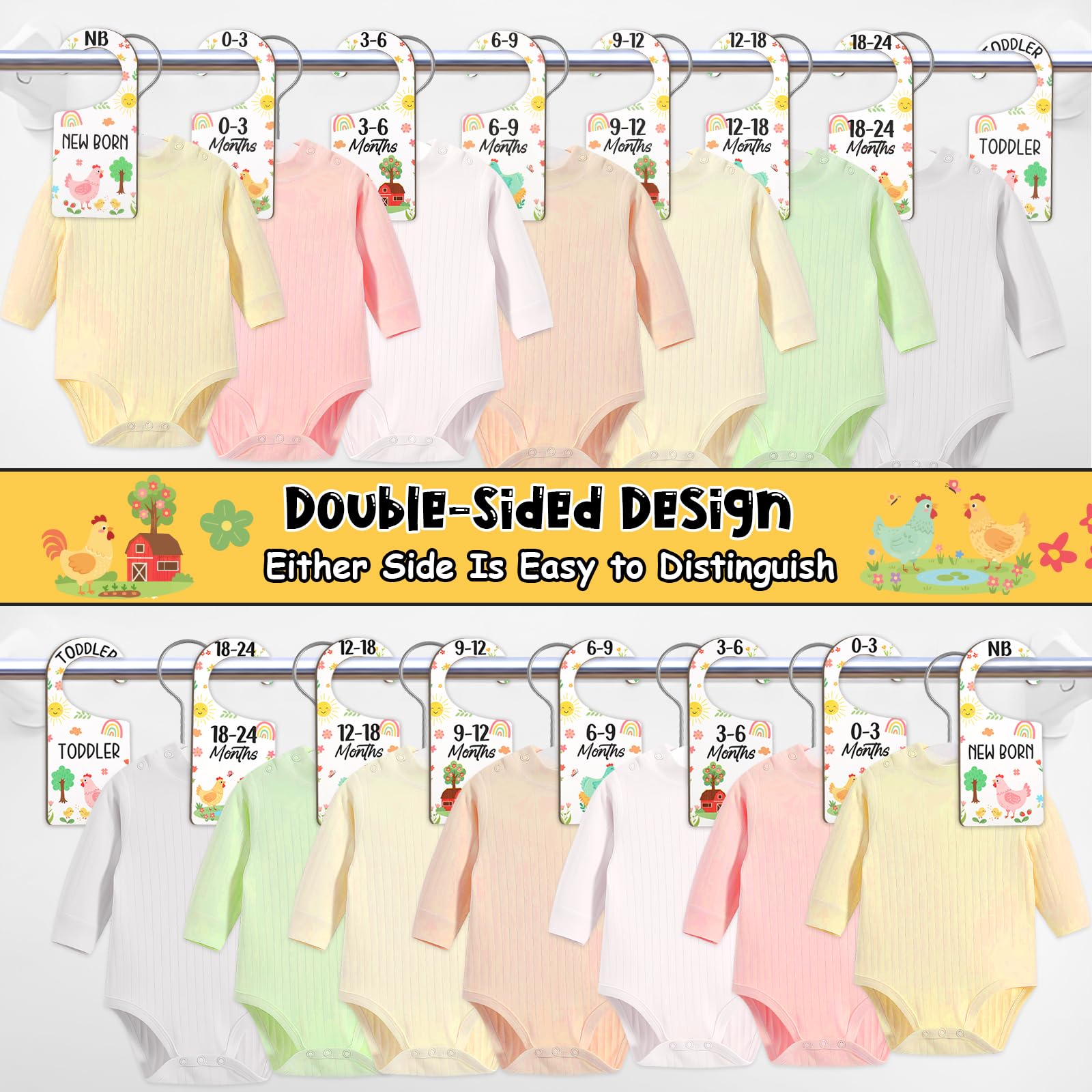 CORNER LACE chick-themed dividers double-sided for quick clothing sorting