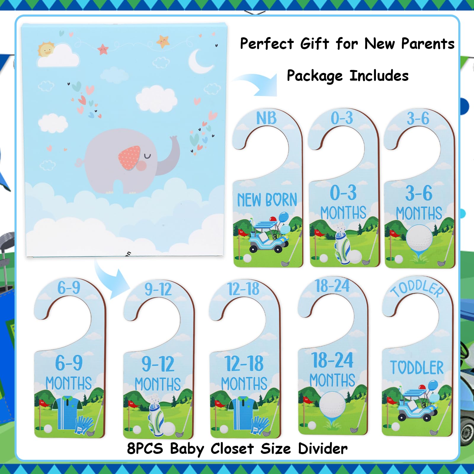 CORNER LACE gift box included, ideal for baby shower gifting