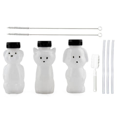 Cornucopia Brands cat straw cup for toddlers with easy grip and spill resistance.