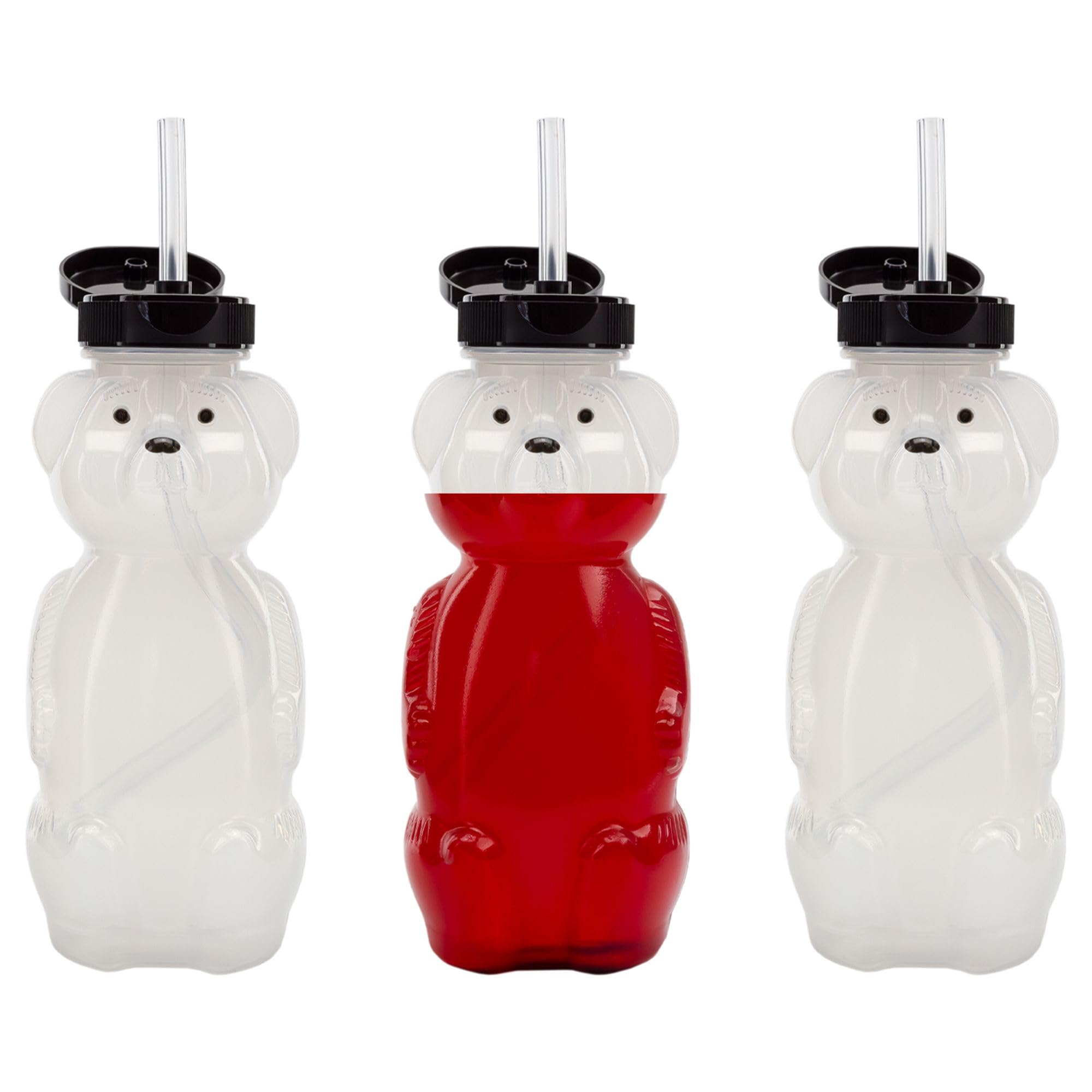 Cornucopia Brands Honey Bear straw cups with flexible straw for mess-free sipping