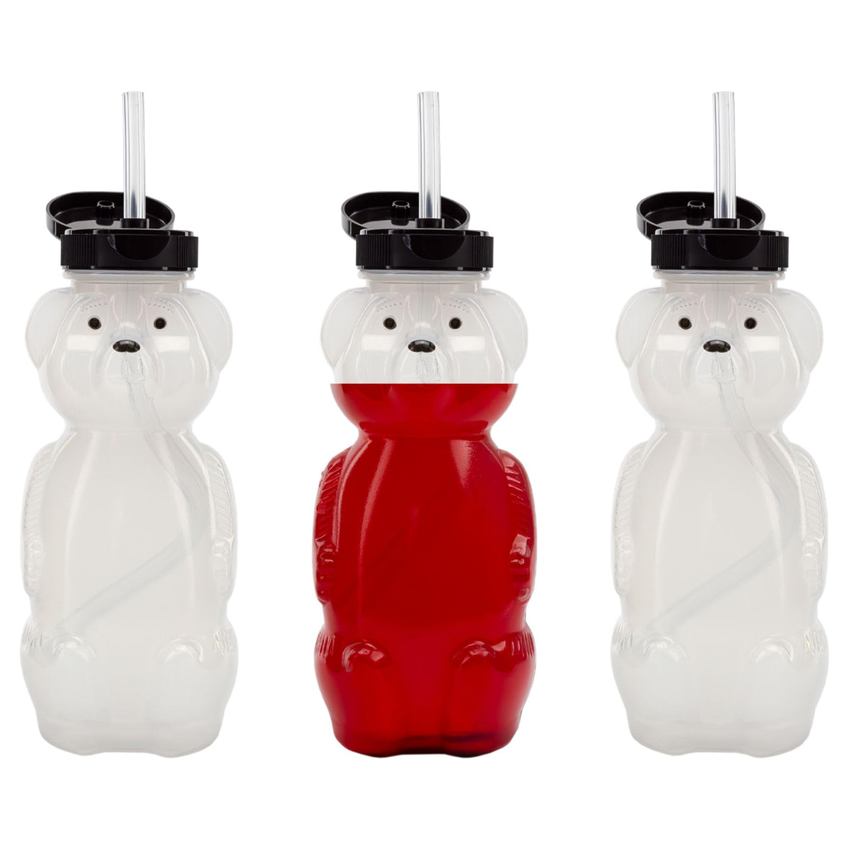 Cornucopia Brands Honey Bear straw cups with flexible straw for mess-free sipping