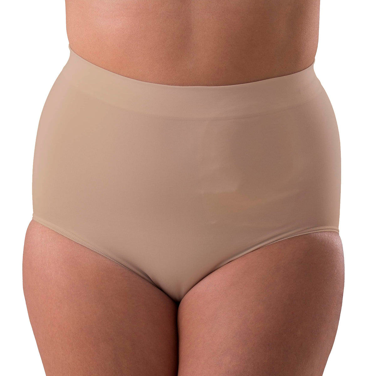 Corsinel Regular Brief Low ostomy-bag-support fabric offers secure, discreet wear under clothing.