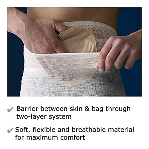 Corsinel StomaSafe Classic worn under clothing for light daily support.