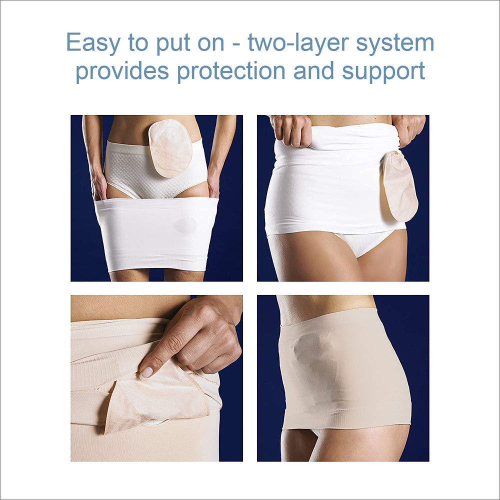 Corsinel StomaSafe Plus two-layer comfort system minimizes skin contact