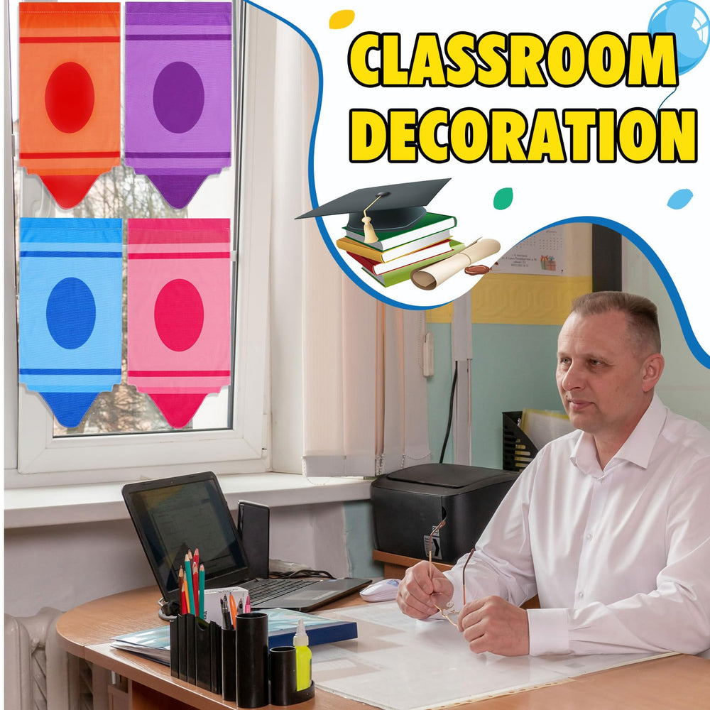 Cosblank Back-to-School Curtains offer colorful inspiration for classrooms.