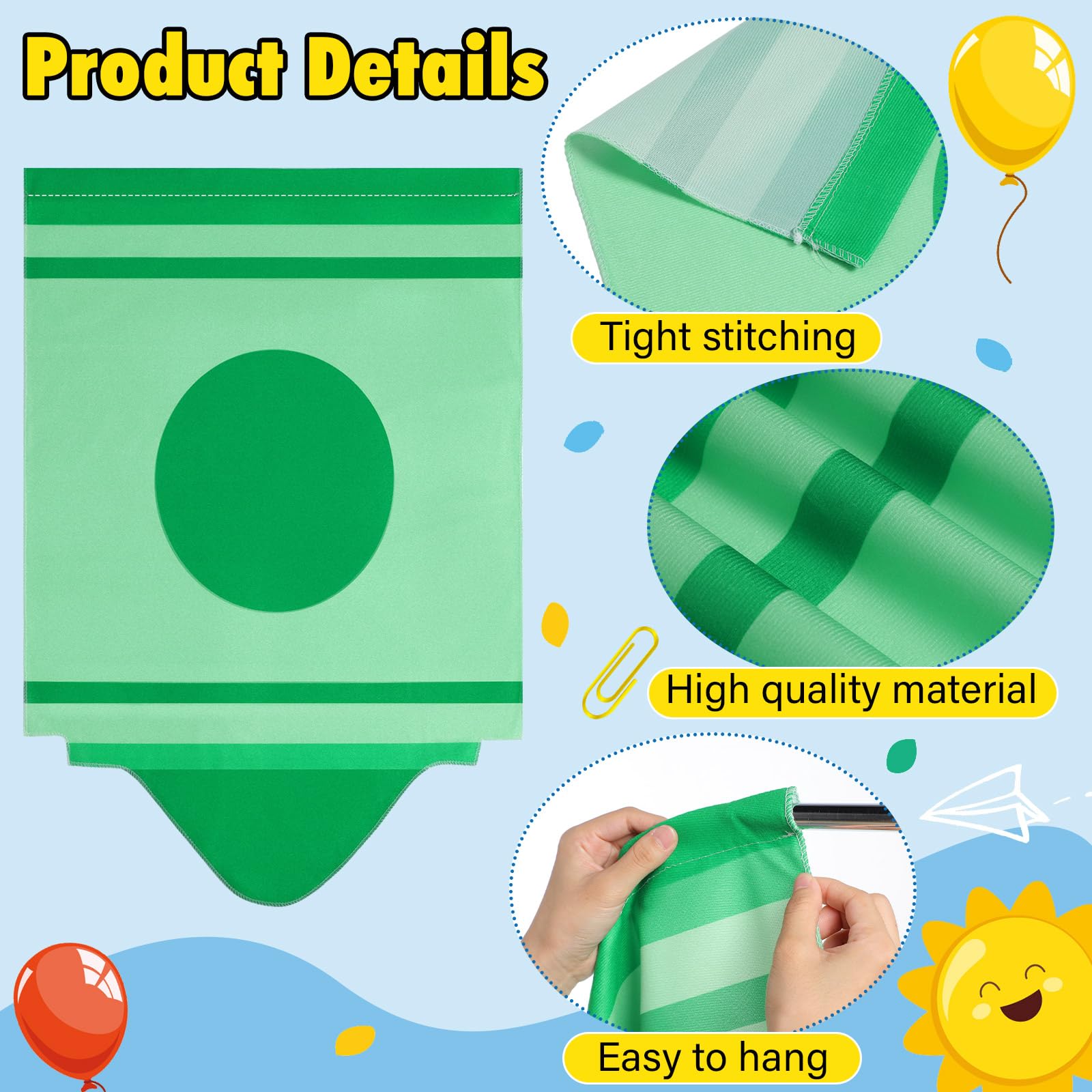 Cosblank classroom curtains in bright colors create engaging back-to-school decor.