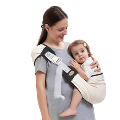 COSDIG baby carrier adjustable straps showing a secure, comfortable fit for varied body types