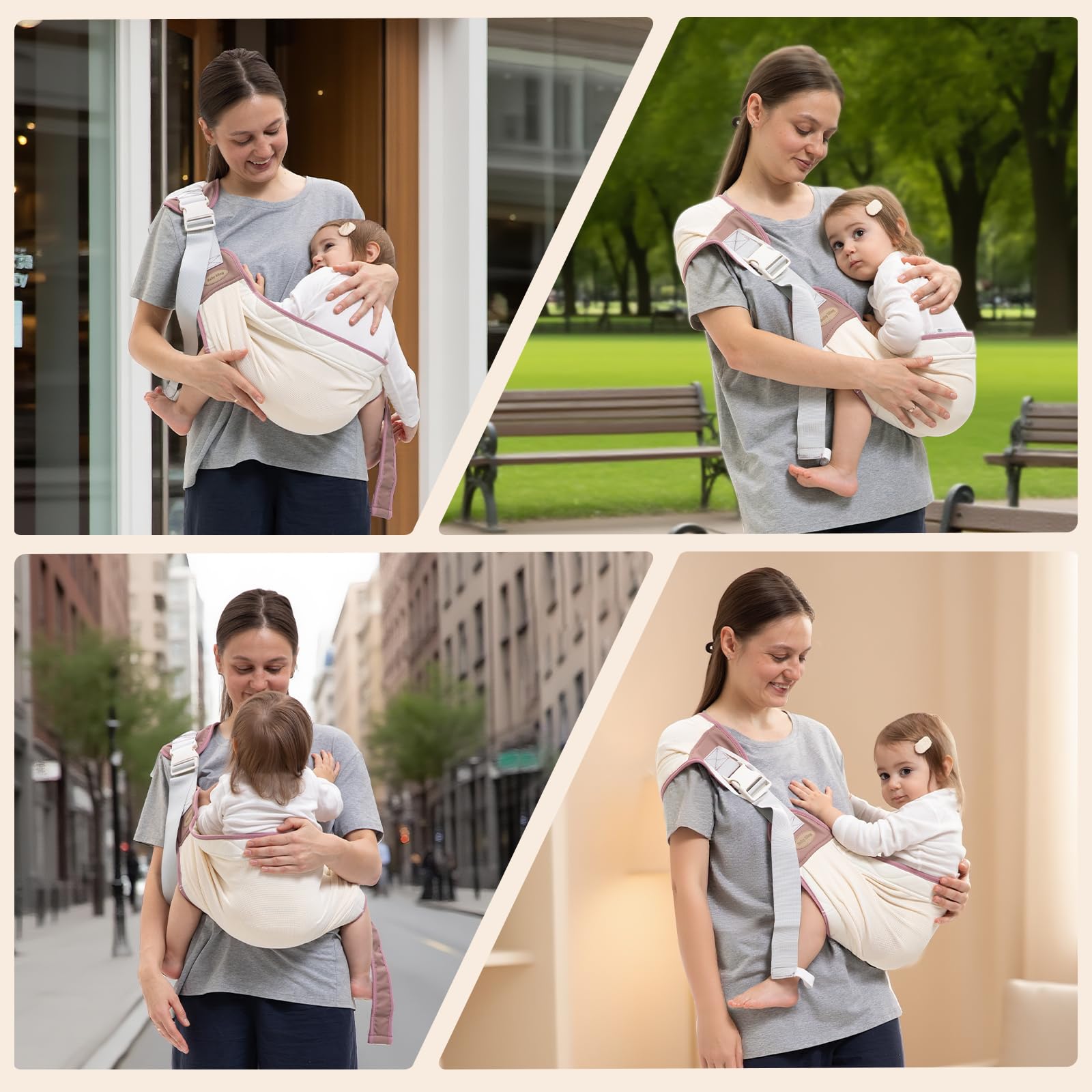 COSDIG baby carrier durable one-size design for most caregivers