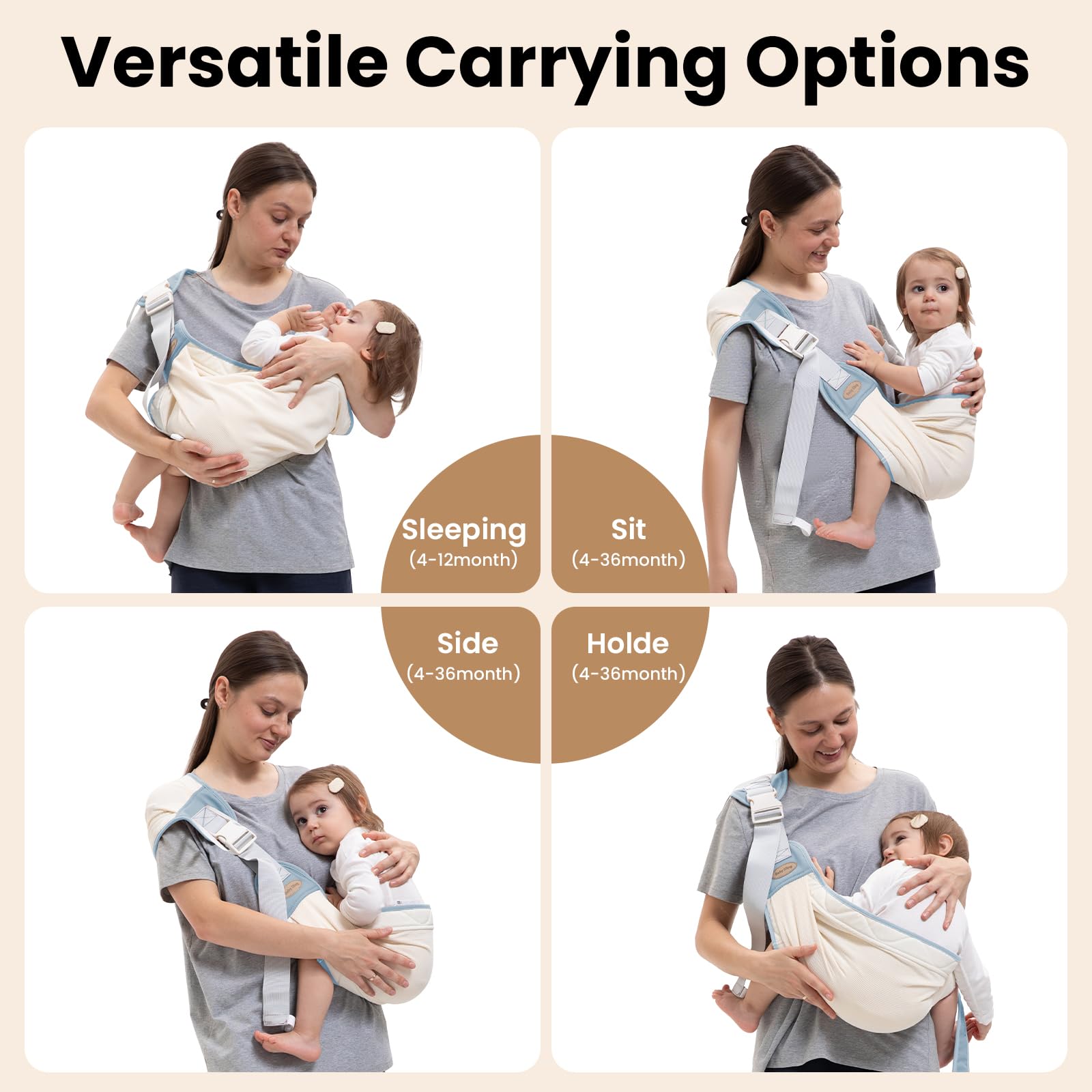 COSDIG hip-carry option keeps toddlers close on outdoor adventures.