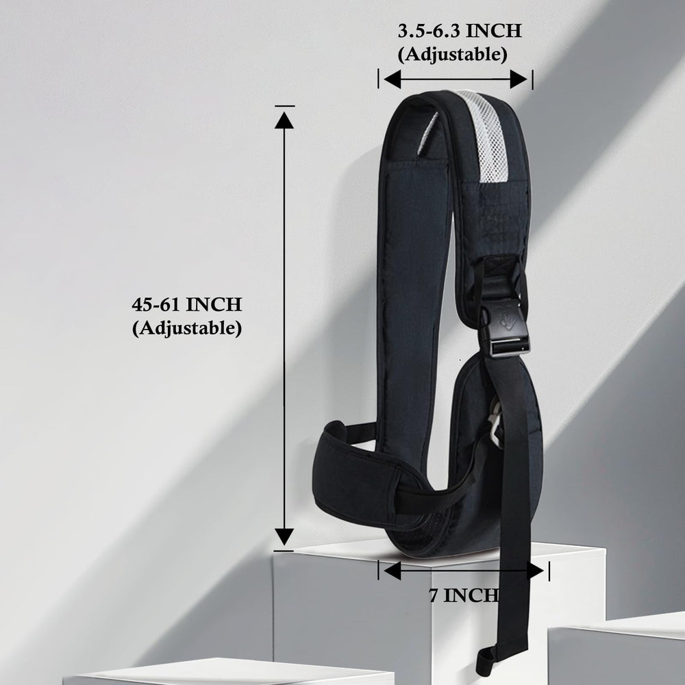 COSDIG baby carrier grows with baby from newborn to toddler.