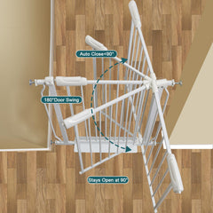 COSEND walk-through design shows easy two-way entry for family and pets.