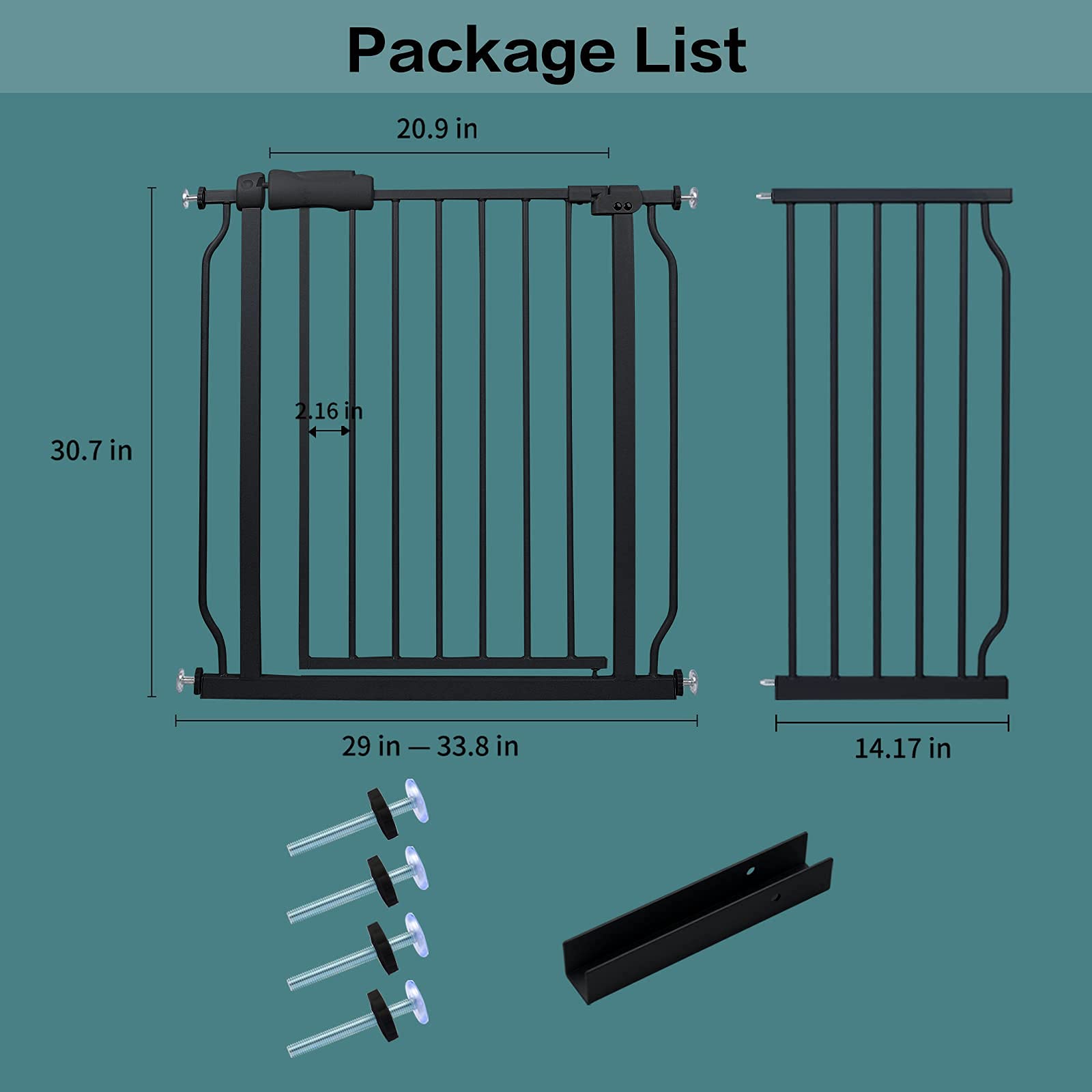 COSEND auto-close design securely gates passage after passing through.