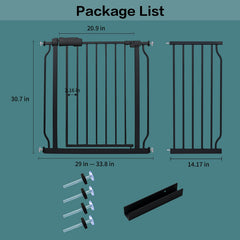 COSEND auto-close design securely gates passage after passing through.