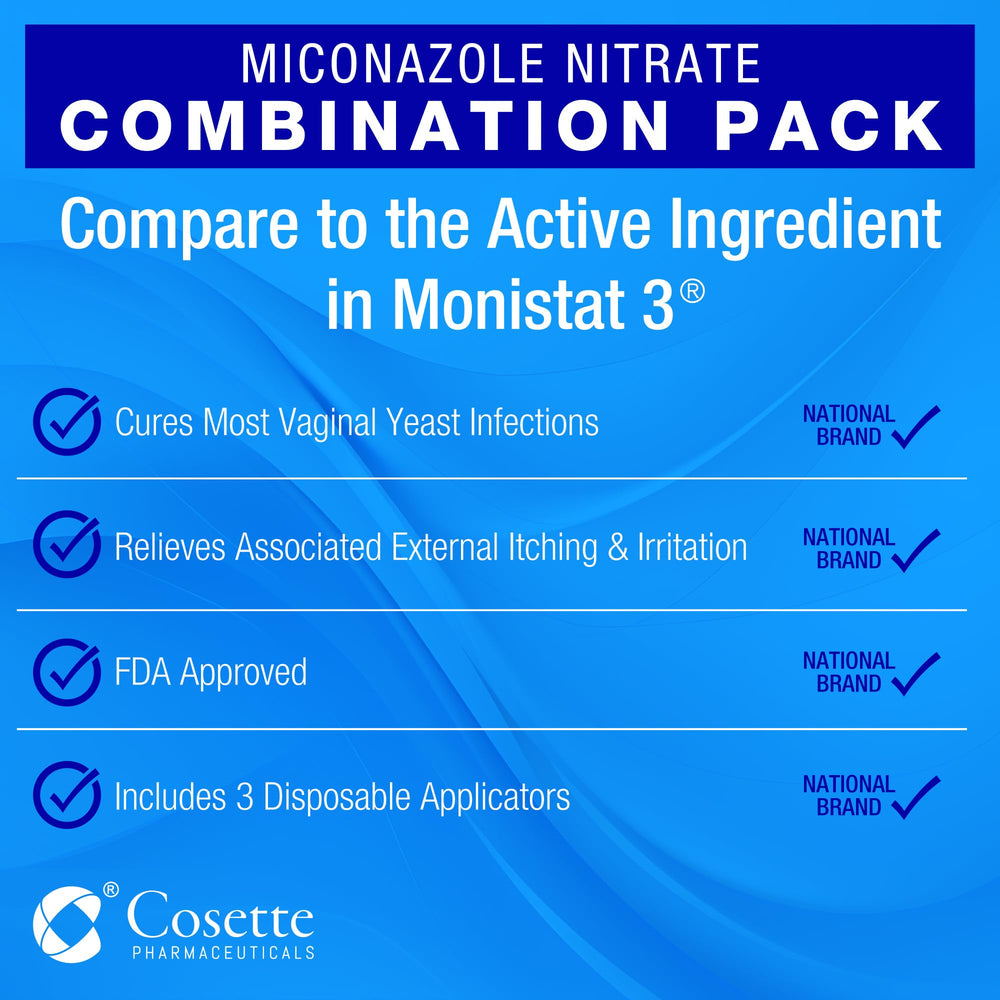 Cosette product packaging with leaflet providing usage directions