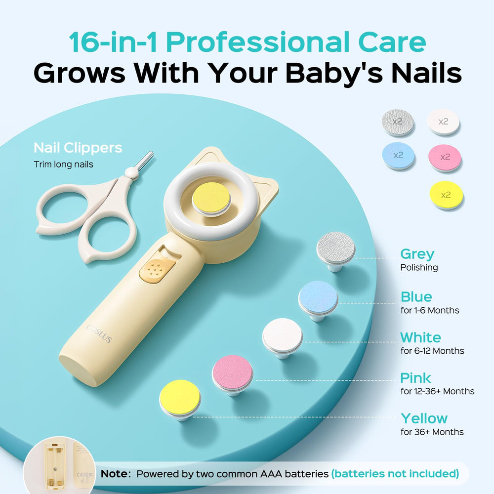 COSLUS replacement nail pads ensure ongoing gentle smoothing between uses.