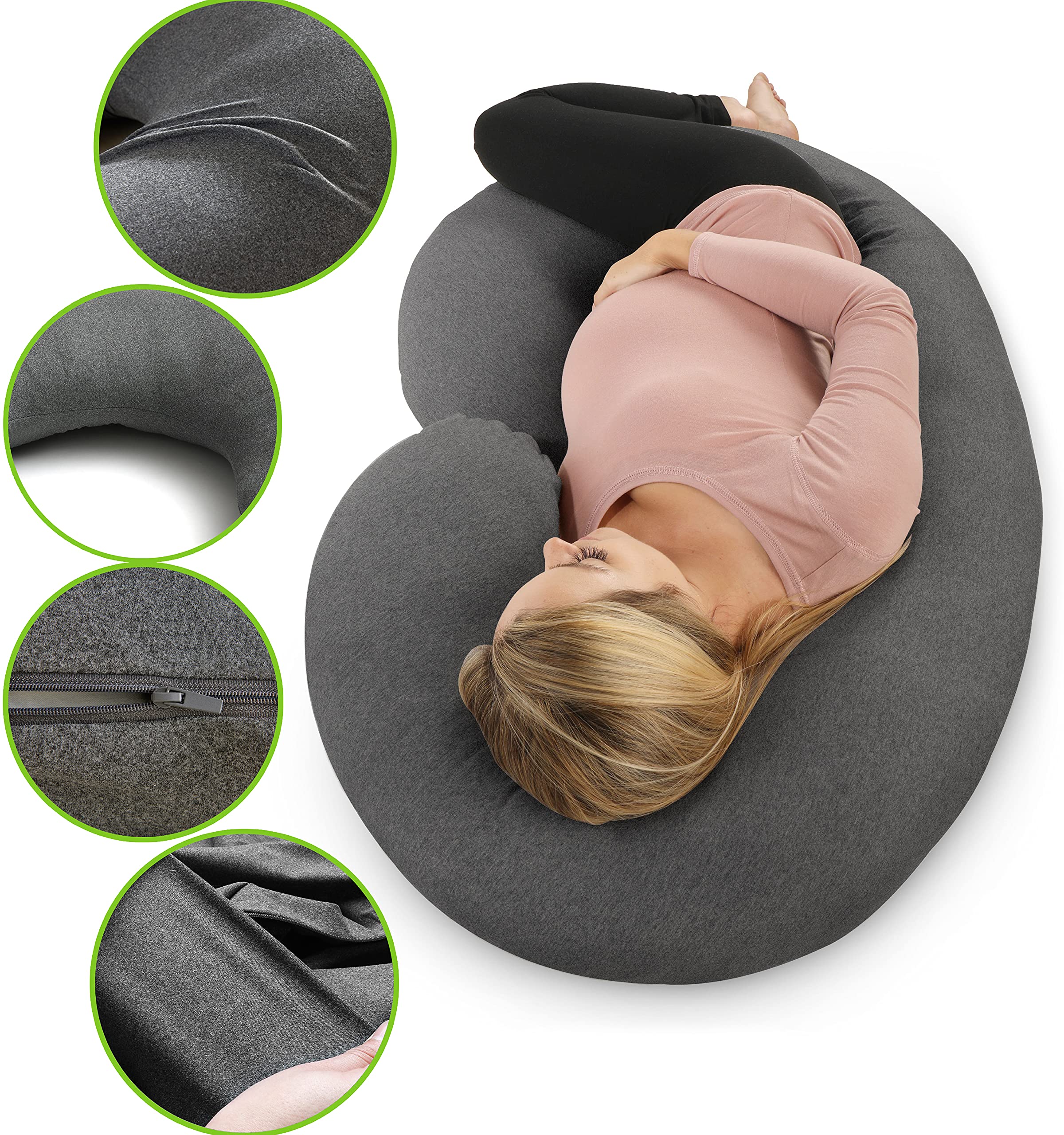 COSMOPLUS close-up of stretch fabric demonstrates flexible fit.