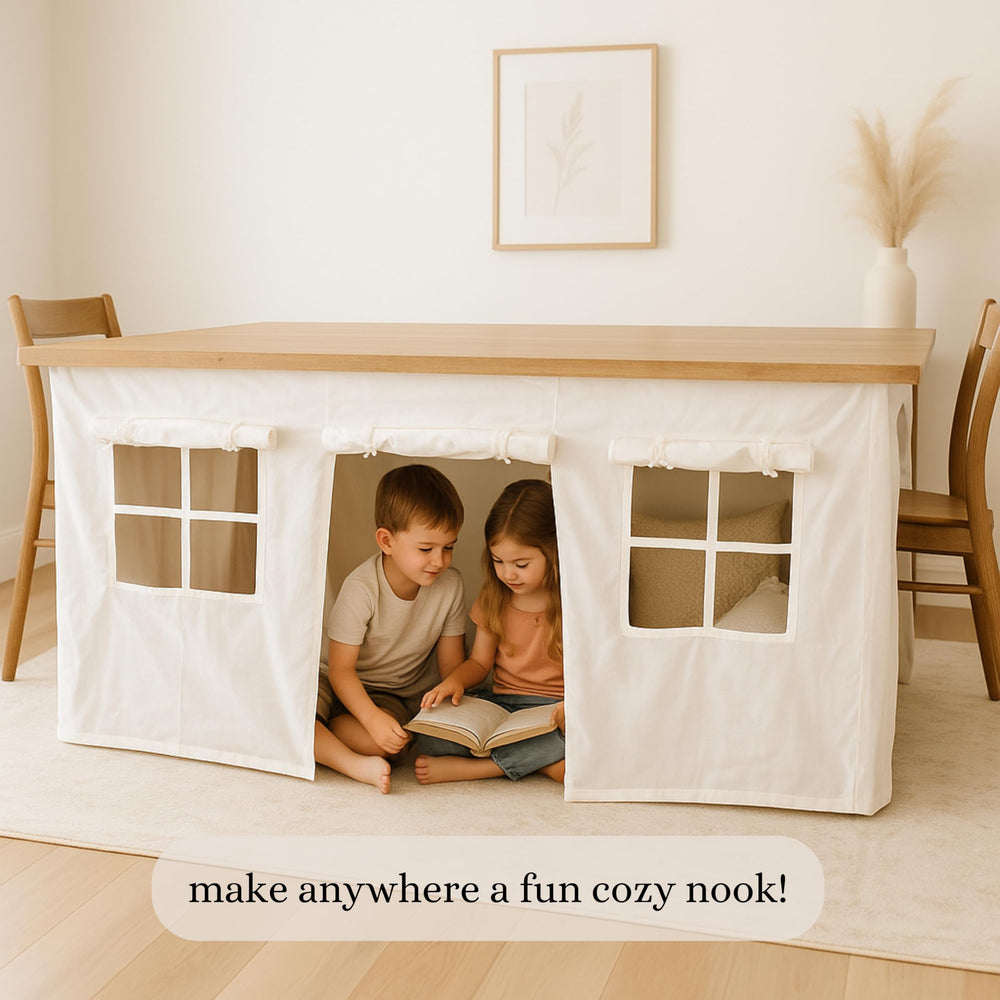 Two-panel setup shows adjustable options for bunk beds