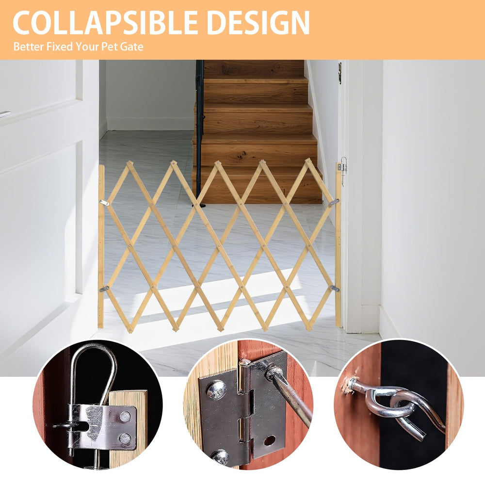 COSTYLE Dog gate bracket installation showing quick mounting.