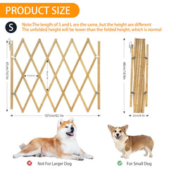 COSTYLE Expandable dog gate at stairs for controlled access.