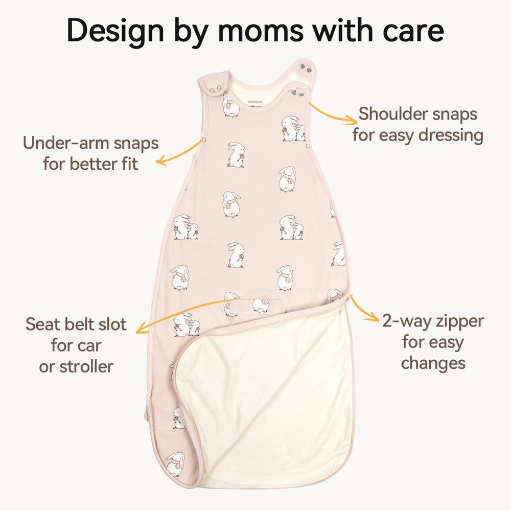 CosyDiary two-way zipper facilitates easy dressing and diaper changes