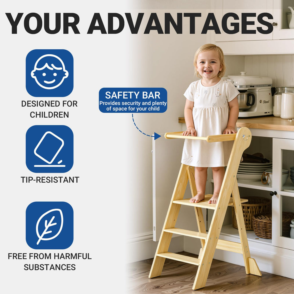 COSYLAND anti-tip feet provide stable support during kitchen tasks.
