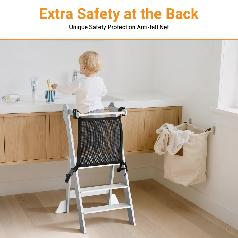 COSYLAND bathroom-use stool supports sink tasks with stability