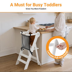 COSYLAND bottom storage keeps small items organized and accessible