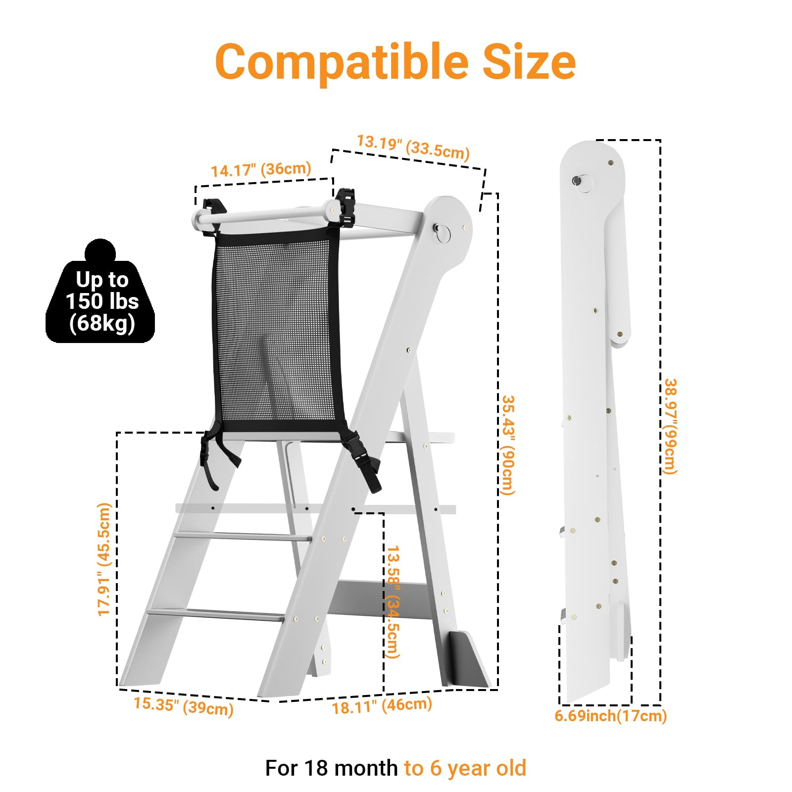 COSYLAND counter-height-use supports kids while learning to cook