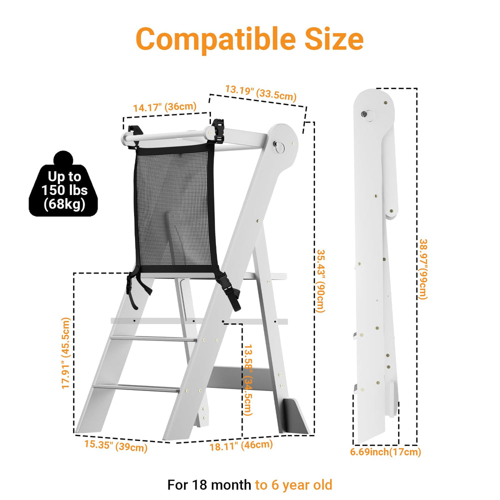 COSYLAND counter-height-use supports kids while learning to cook