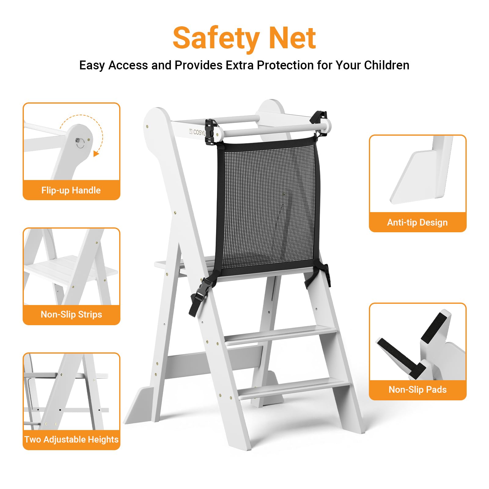 COSYLAND safety-net helps keep little explorers steady during tasks