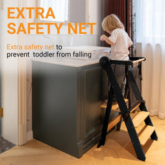 COSYLAND height-adjustable tower with two levels for growing child