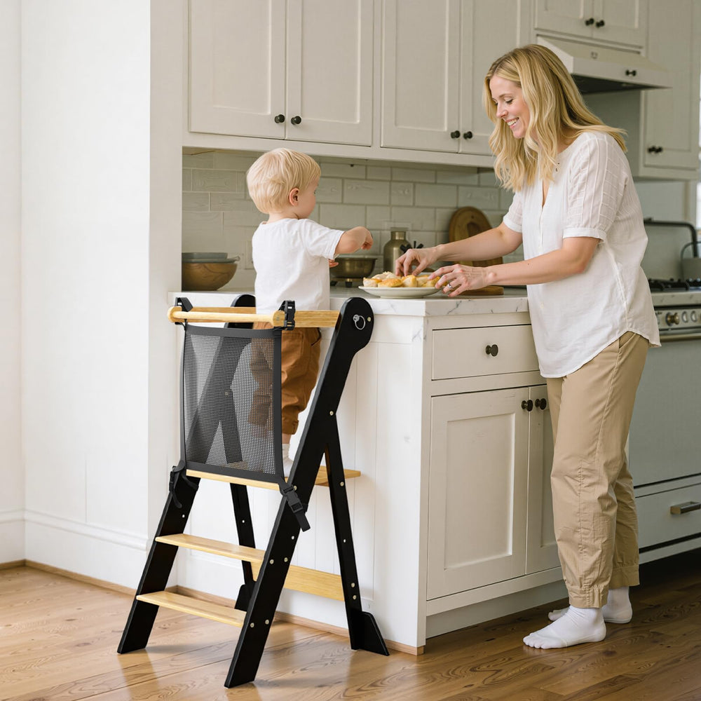 COSYLAND foldable toddler stool height adjustable for growing kids.