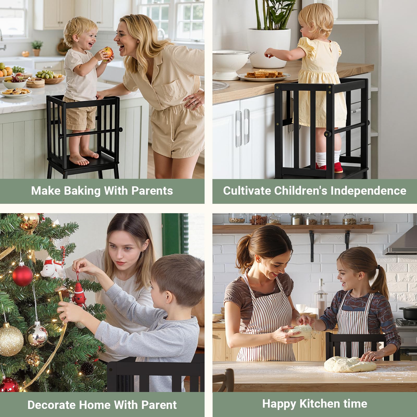 COSYLAND Step Stool doubles as a small table or desk for activities