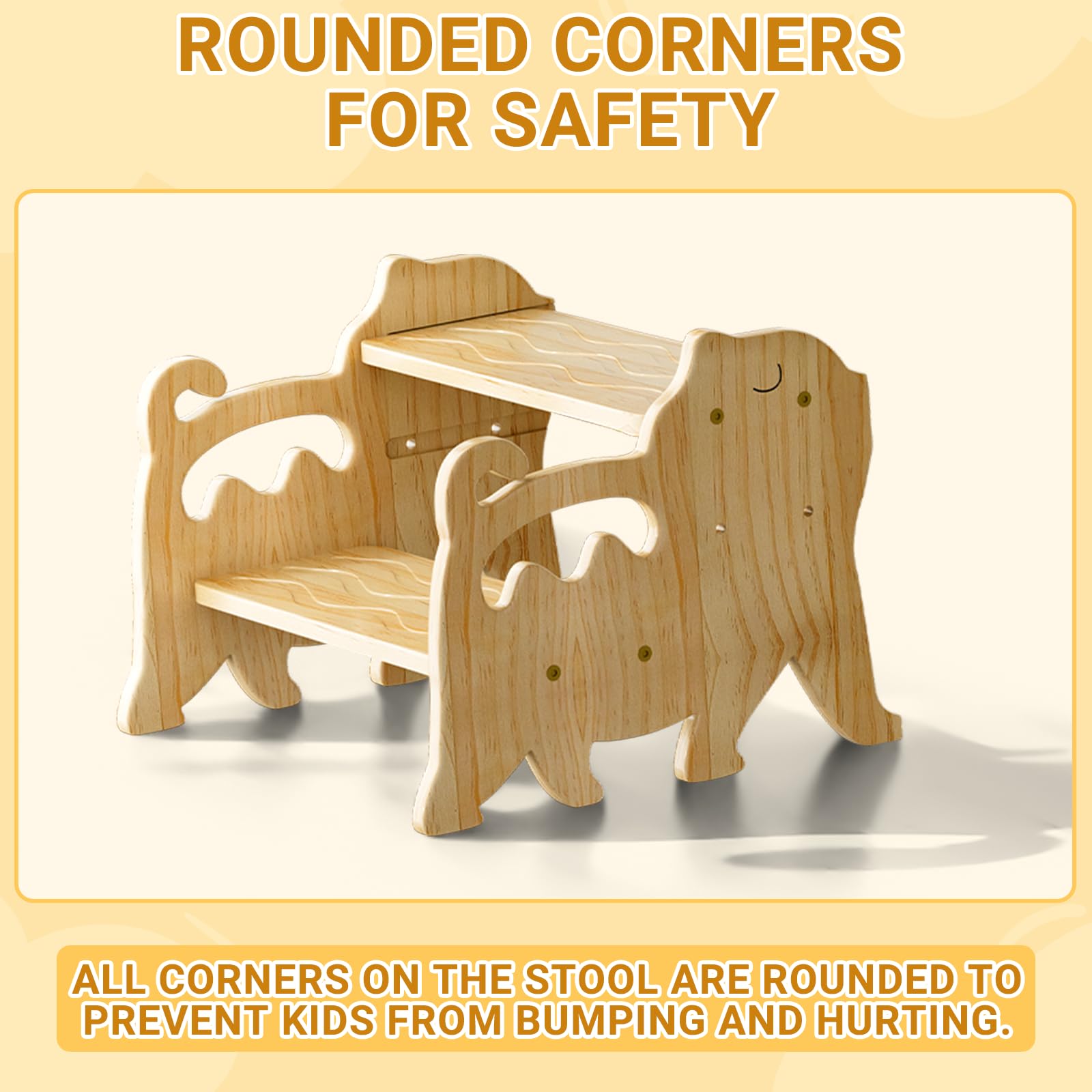 Multi-use COSYLAND stool supports potty training, cooking help, and playtime.