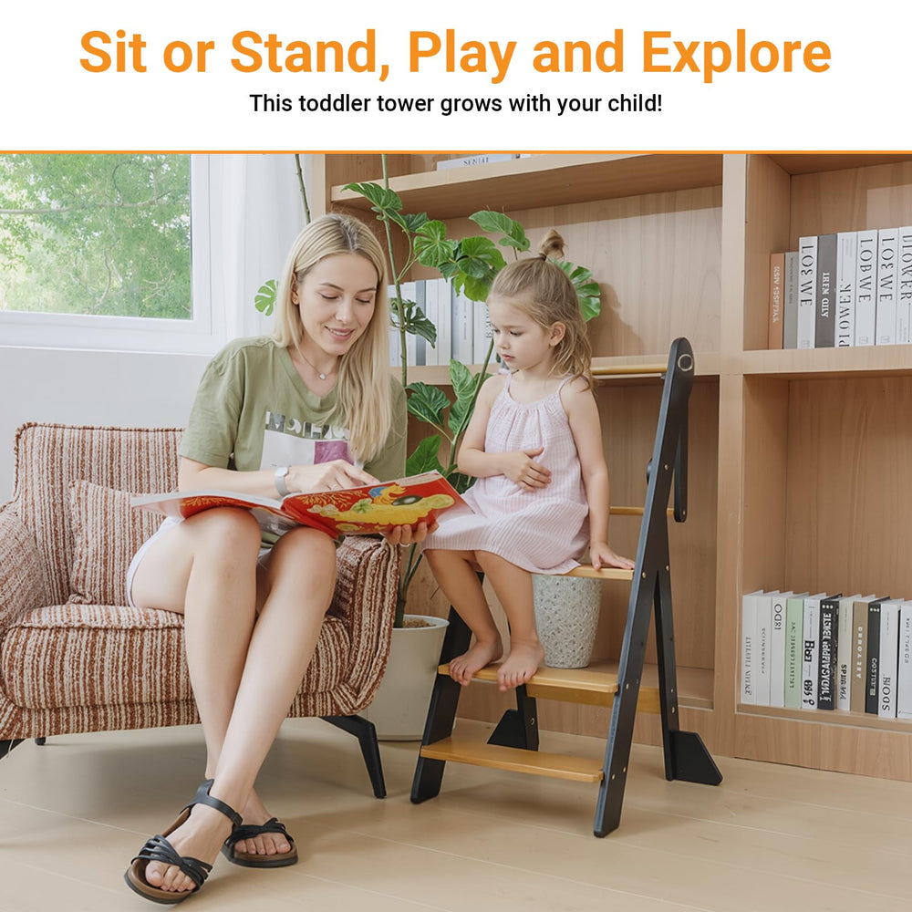 COSYLAND portable folding stool is easy to move between rooms and transport.