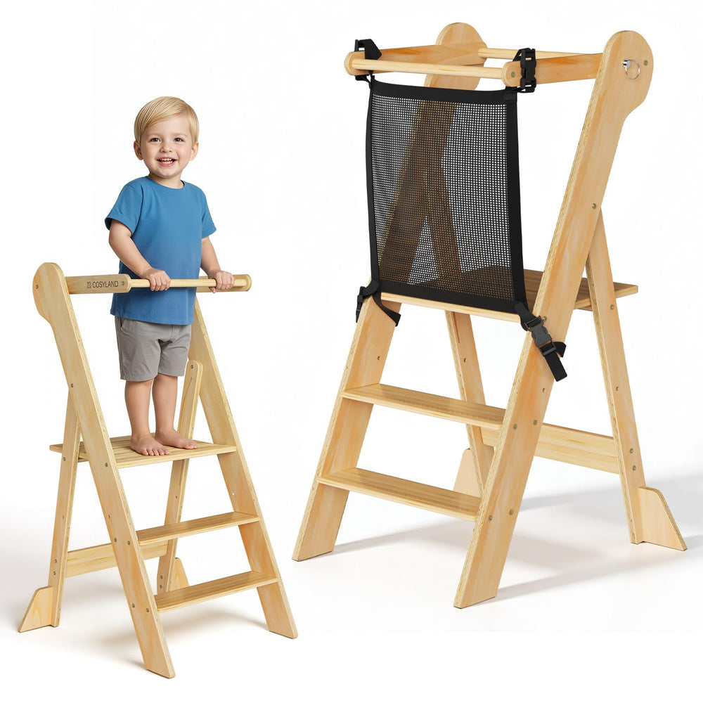 COSYLAND pre-assembled toddler stool out-of-box for quick, hassle-free setup.