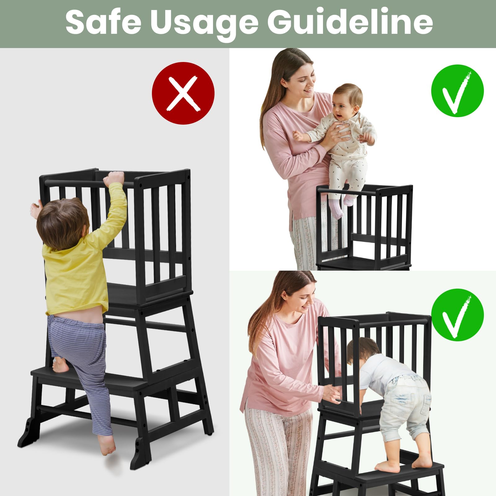 COSYLAND safe bamboo finish minimizes scratches for everyday use.