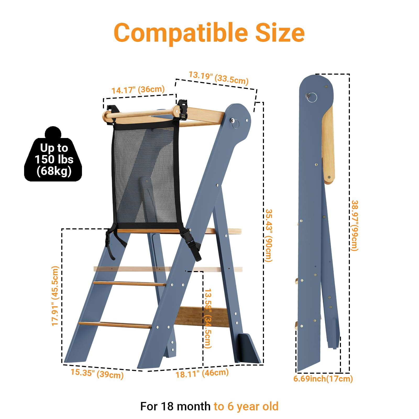 COSYLAND sturdy construction supports up to 300 lbs for everyday use.