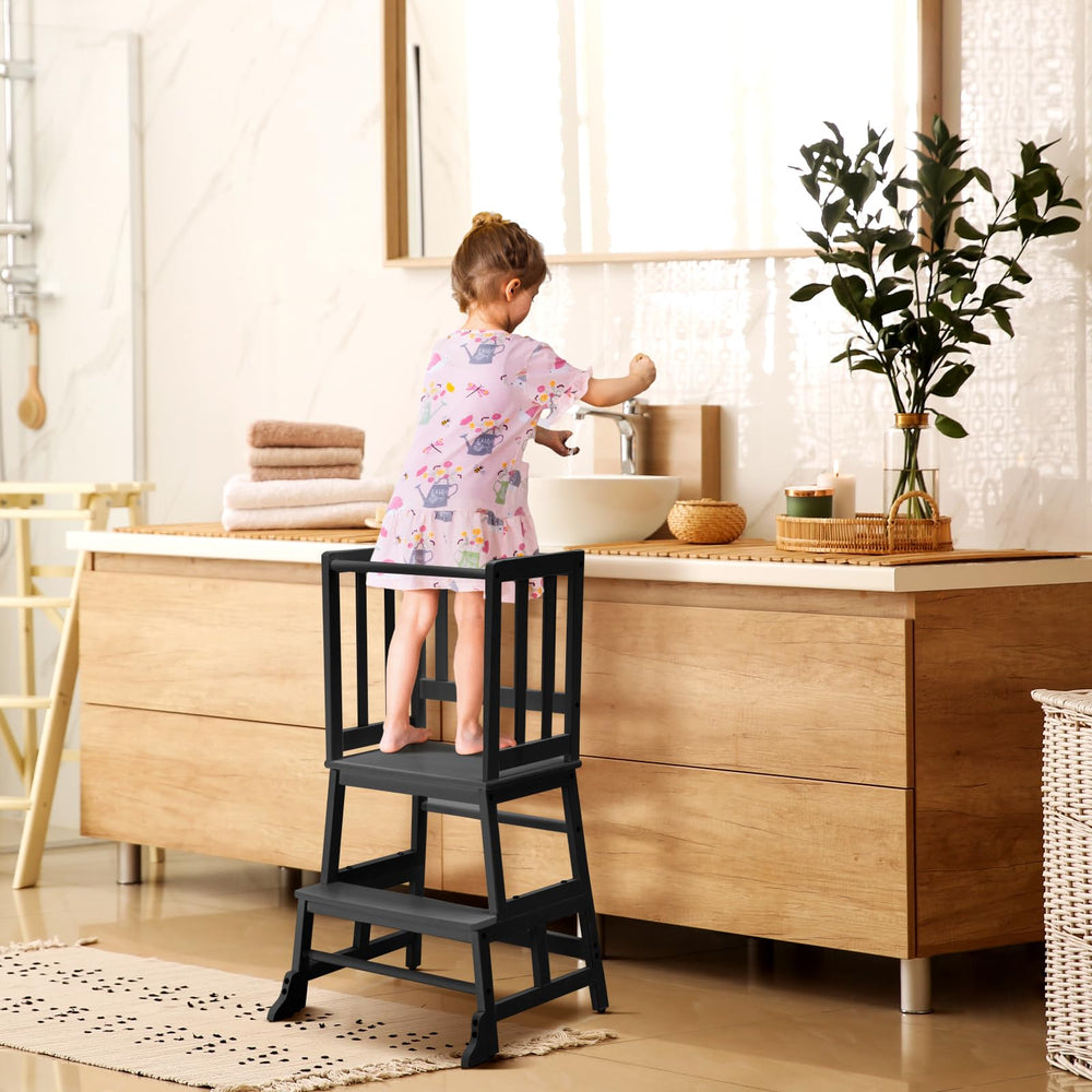 COSYLAND sturdy stool supports 18-month to 3-year-olds with durable load.