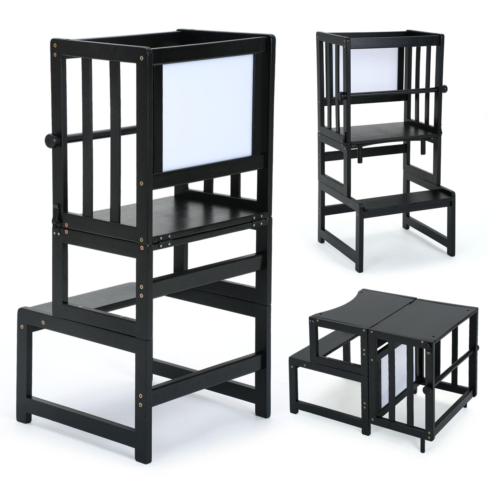 COSYLAND Toddler Kitchen Step Stool weight capacity up to 150 lbs for growing kids