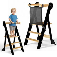 COSYLAND Toddler Kitchen Stool assembled for instant use beside the sink