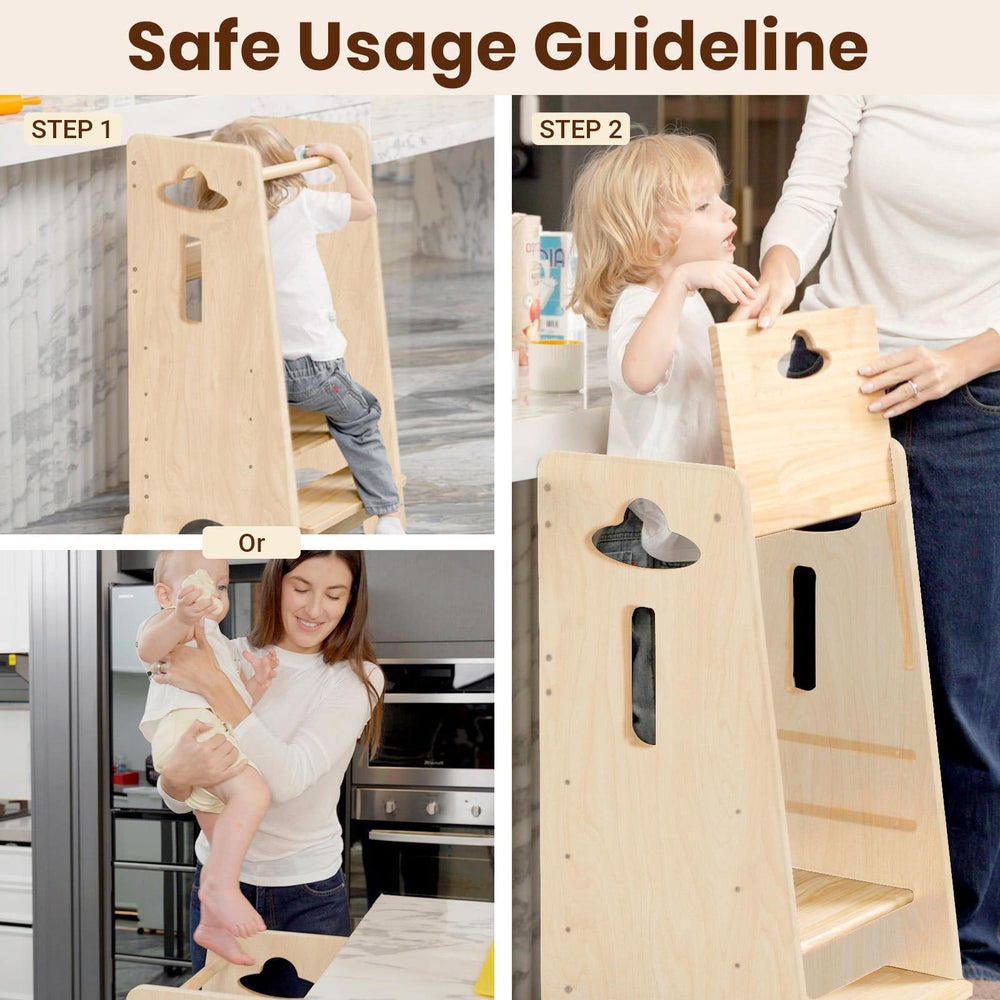 COSYLAND tower supports ages 18 months to 6 years, growing with your child.