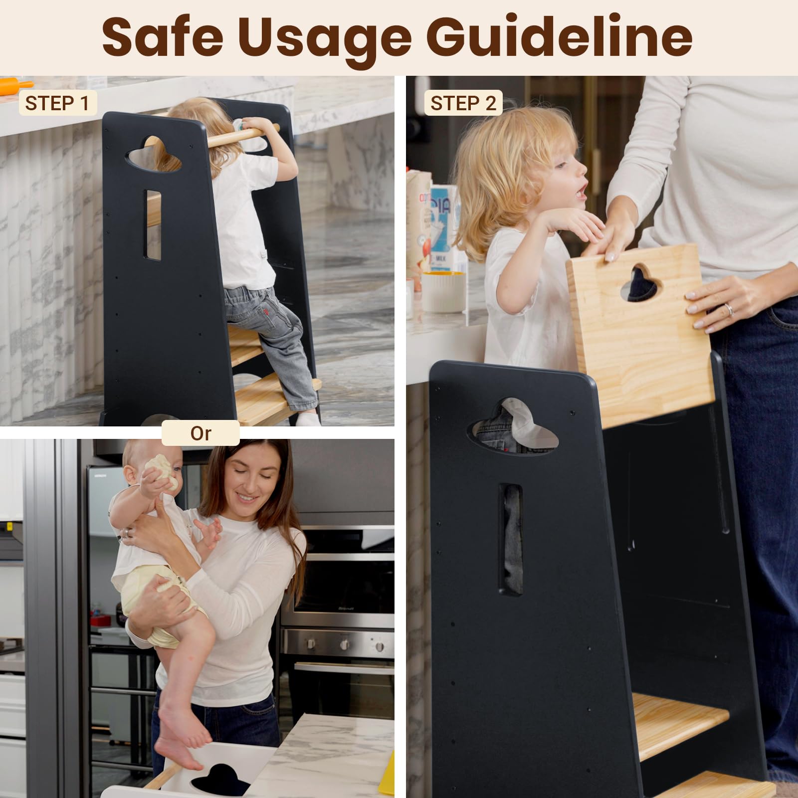 COSYLAND wide anti-drop panel ensures safe enclosure while learning.