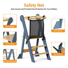 COSYLAND toddler-stool for sink use helps kids brush teeth or wash hands.