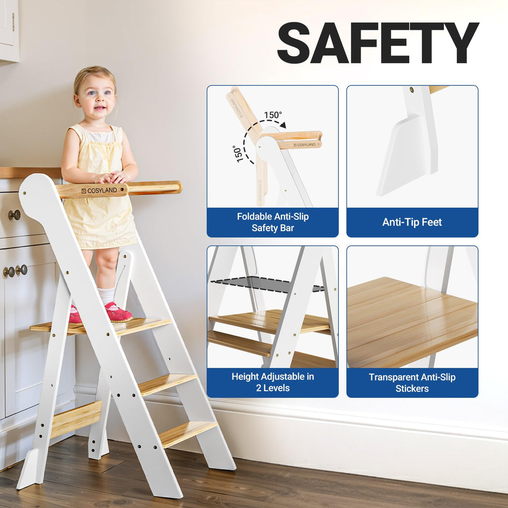 Cosyland two-level platform adjusts to growing child.