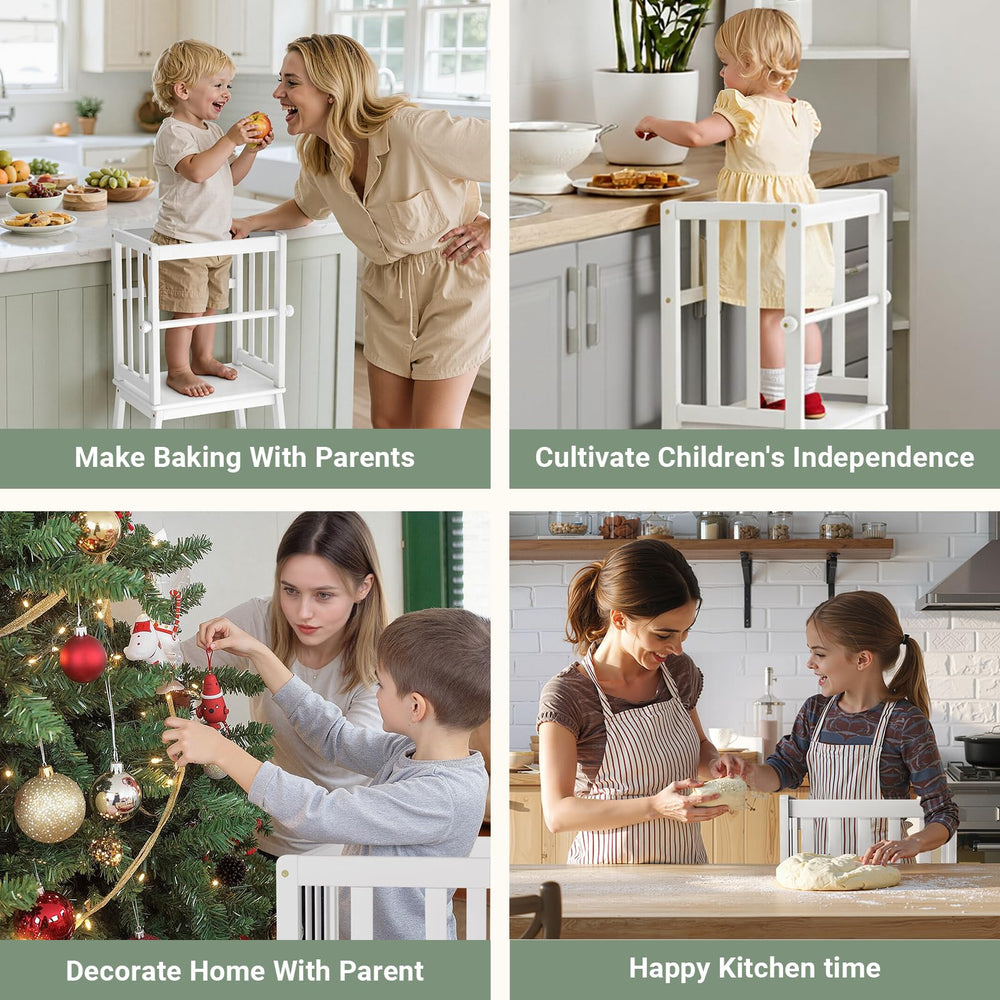 Stool supports growing kids up to 150 lbs for flexible family use.