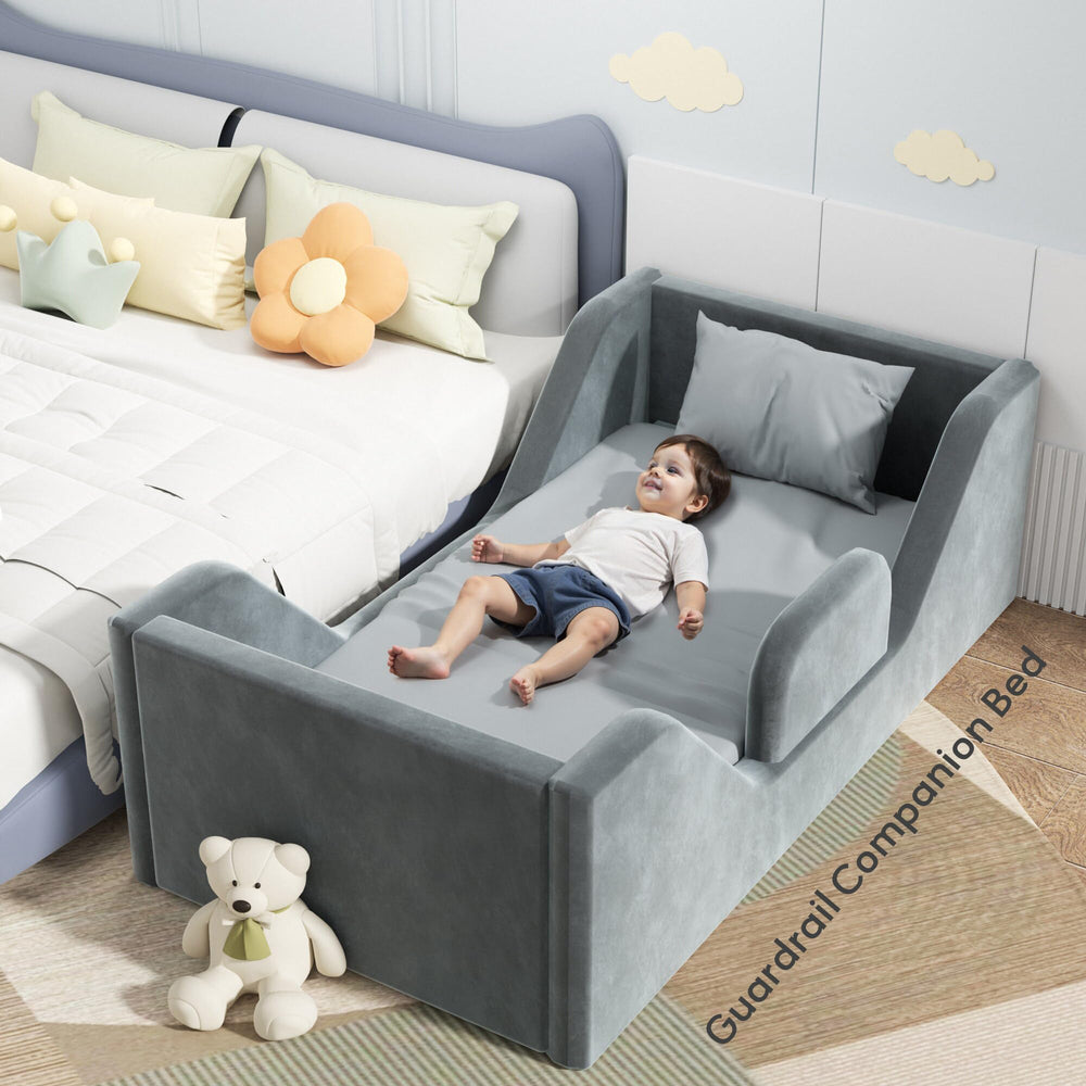 COSYSUPER toddler bed in a nursery setup with grey theme