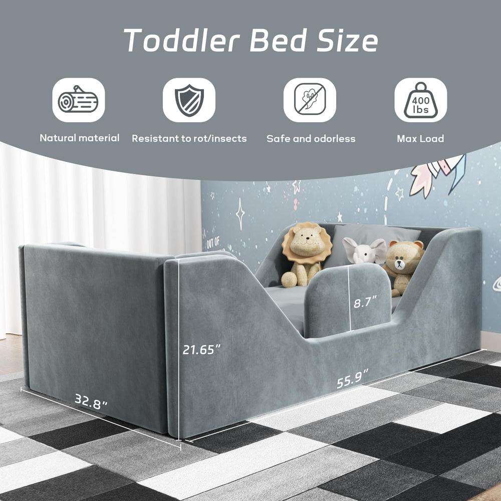 COSYSUPER toddler bed soft design panel for cozy naps