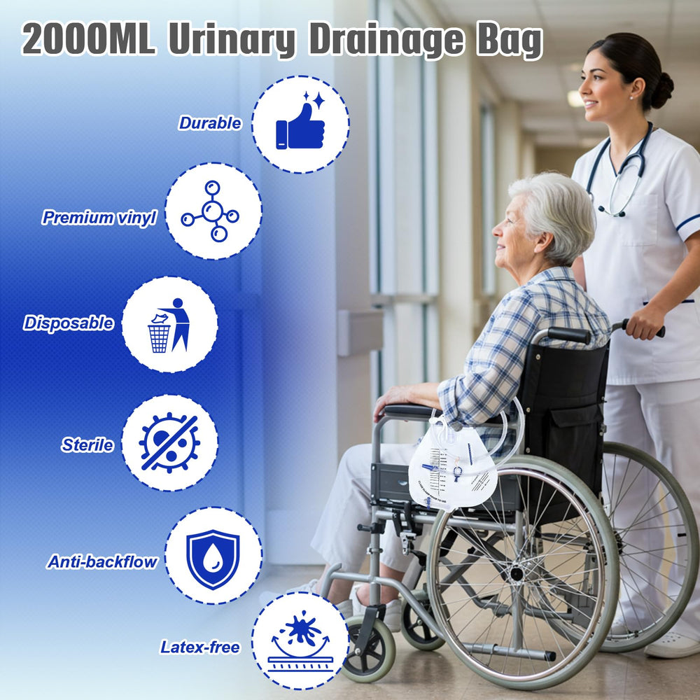 Cotchen 5-pack complete urinary drainage set for home care readiness.